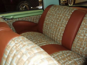 reupholstered cloth seats