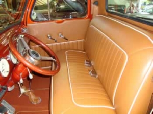 custom leather truck interiors