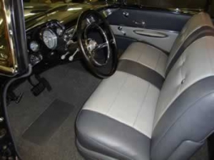 Custom vinyl seat upholstery